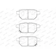 Jeu de 4 plaquettes de frein avant WAGNER [WBP24610A]