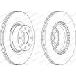 Jeu de 2 disques de frein avant WAGNER [WGR1298-1]