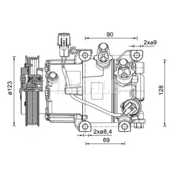 Compresseur, climatisation BV PSH OEM 97701C8300