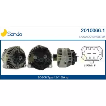 Alternateur SANDO OEM 15128978