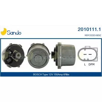 Alternateur SANDO OEM 0001500650