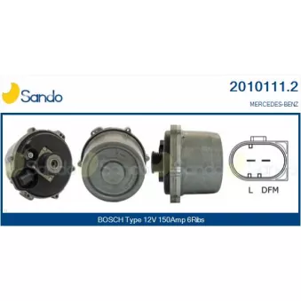 Alternateur SANDO OEM 0001500650