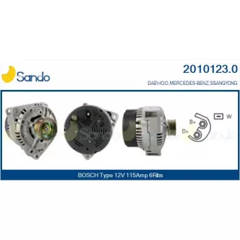 Alternateur SANDO OEM 0101544002