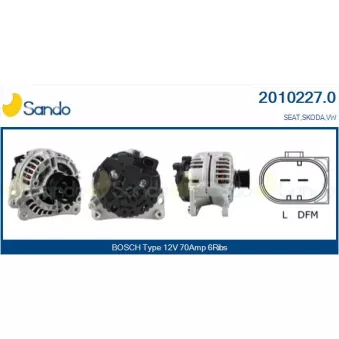 Alternateur SANDO OEM 037903025L