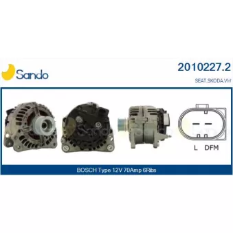 Alternateur SANDO OEM 037903025L
