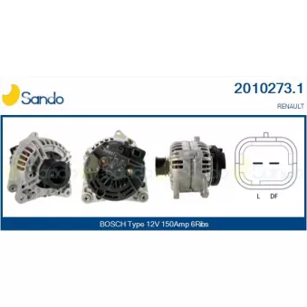 Alternateur SANDO OEM 8200327183