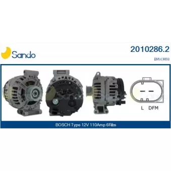 Alternateur SANDO OEM 755922301