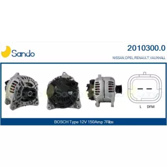 Alternateur SANDO OEM 8200190721