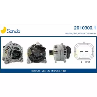 Alternateur SANDO OEM 8200190721