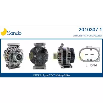 Alternateur SANDO OEM AC1T10300BB