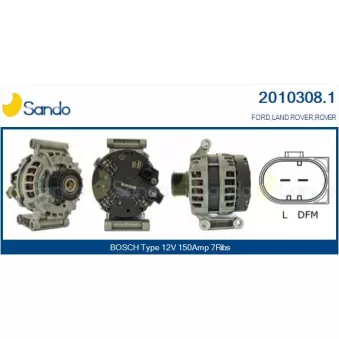 Alternateur SANDO OEM LR008856