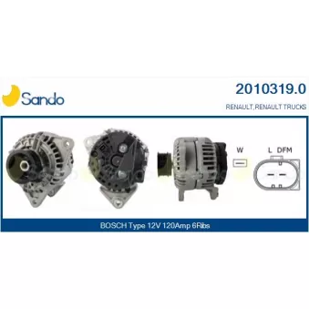 Alternateur SANDO OEM 5001849988