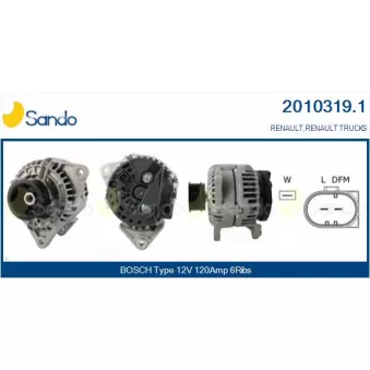 Alternateur SANDO OEM 5001849988