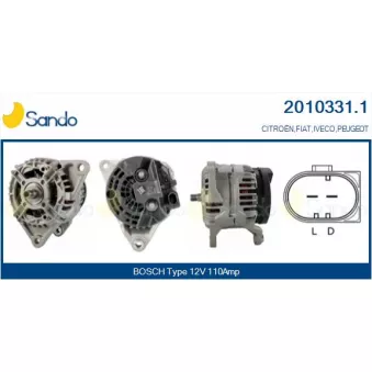 Alternateur SANDO OEM 504087183