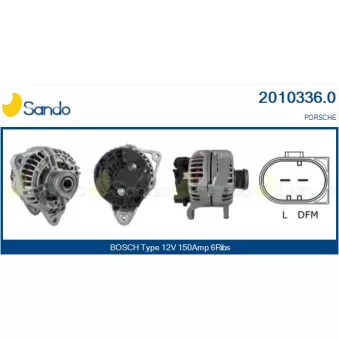 Alternateur SANDO OEM 99760301203
