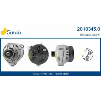 Alternateur SANDO OEM 0091546002