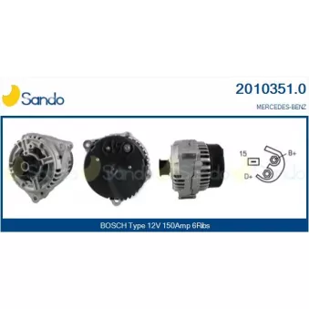 Alternateur SANDO OEM A0111543202