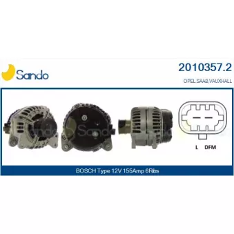 Alternateur SANDO OEM 1279963
