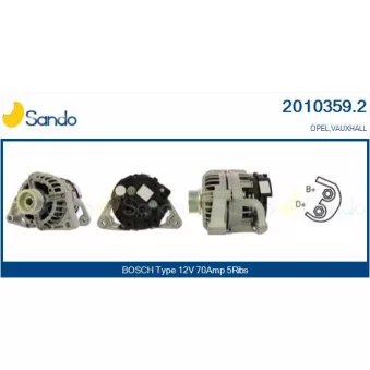 Alternateur SANDO OEM 13156052
