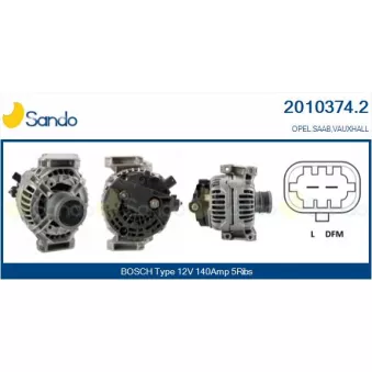 Alternateur SANDO OEM 93184953