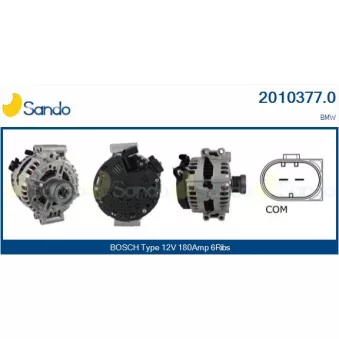 Alternateur SANDO OEM 12317555926