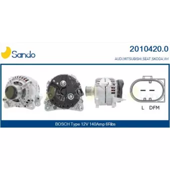 Alternateur SANDO OEM 06f903023fx