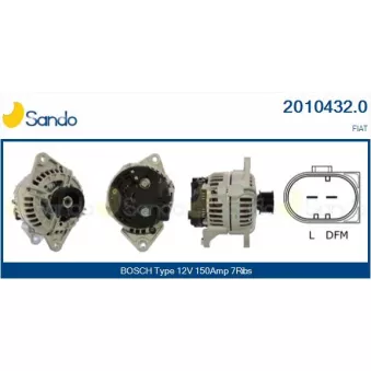 Alternateur SANDO OEM 504204172