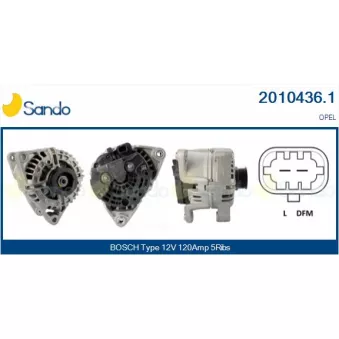Alternateur SANDO OEM 6204266