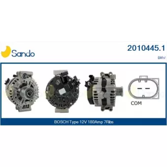 Alternateur SANDO OEM 12317557789
