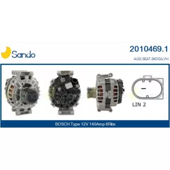 Alternateur SANDO OEM 06J903023H