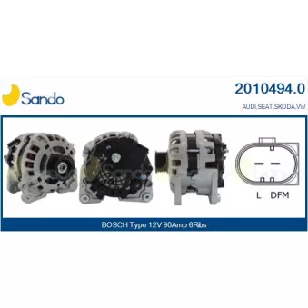 Alternateur SANDO OEM 04C903023A