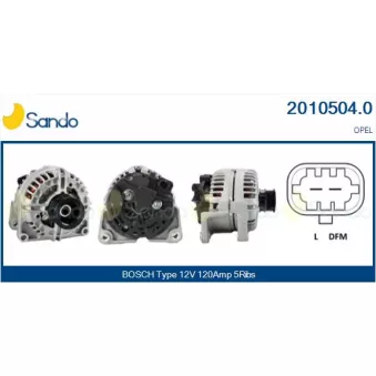 Alternateur SANDO OEM 93190829