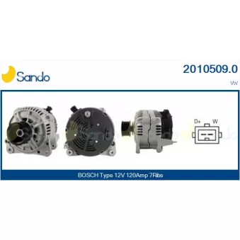Alternateur SANDO OEM 021903023L