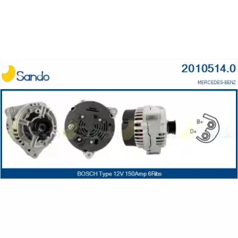 Alternateur SANDO OEM 0101545902
