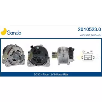 Alternateur SANDO OEM 038903023H
