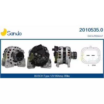 Alternateur SANDO OEM 231008386R