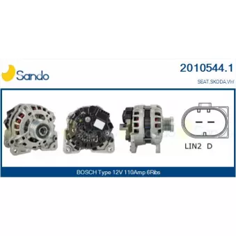 Alternateur SANDO OEM 04C903023JX
