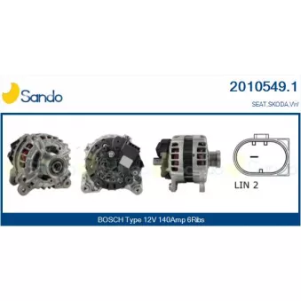 Alternateur SANDO OEM 04C903023CX