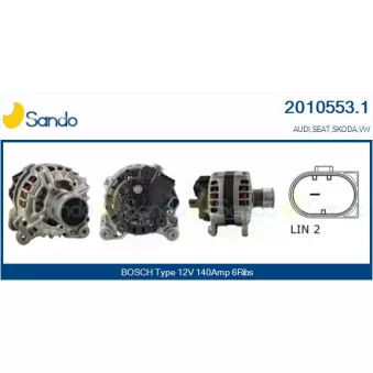 Alternateur SANDO OEM 04C903023M