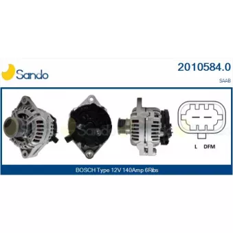 Alternateur SANDO OEM 12848130