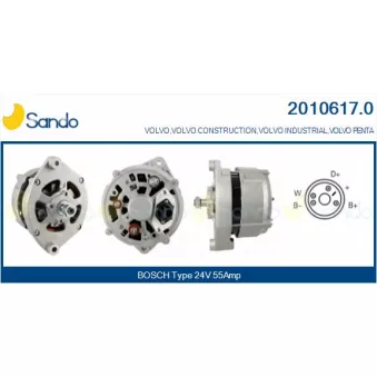 Alternateur SANDO OEM 5003090
