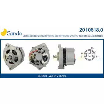 Alternateur SANDO OEM 5003448