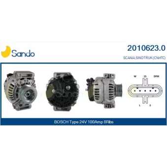 Alternateur SANDO OEM 1475569