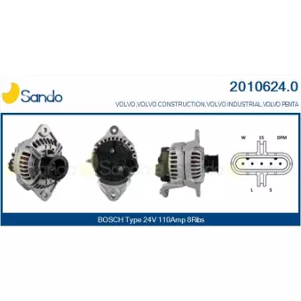 Alternateur SANDO OEM 7420849351