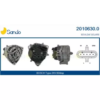 Alternateur SANDO OEM 1697022