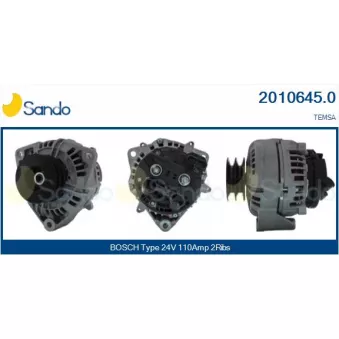 Alternateur SANDO OEM 1697024