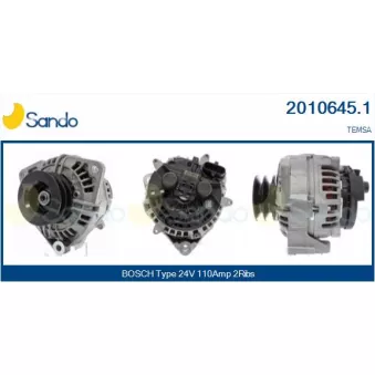 Alternateur SANDO OEM 1697024