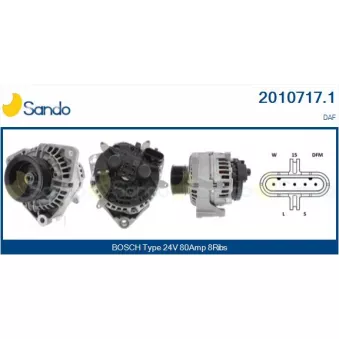 Alternateur SANDO OEM 1697022