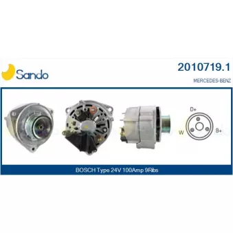 Alternateur SANDO OEM 0101549202