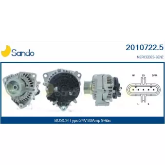 Alternateur SANDO OEM A0111548602